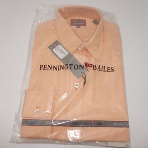 NEW Pennington and Bailes Button Down Shirt NCAA Tennessee Orange Men's Small
